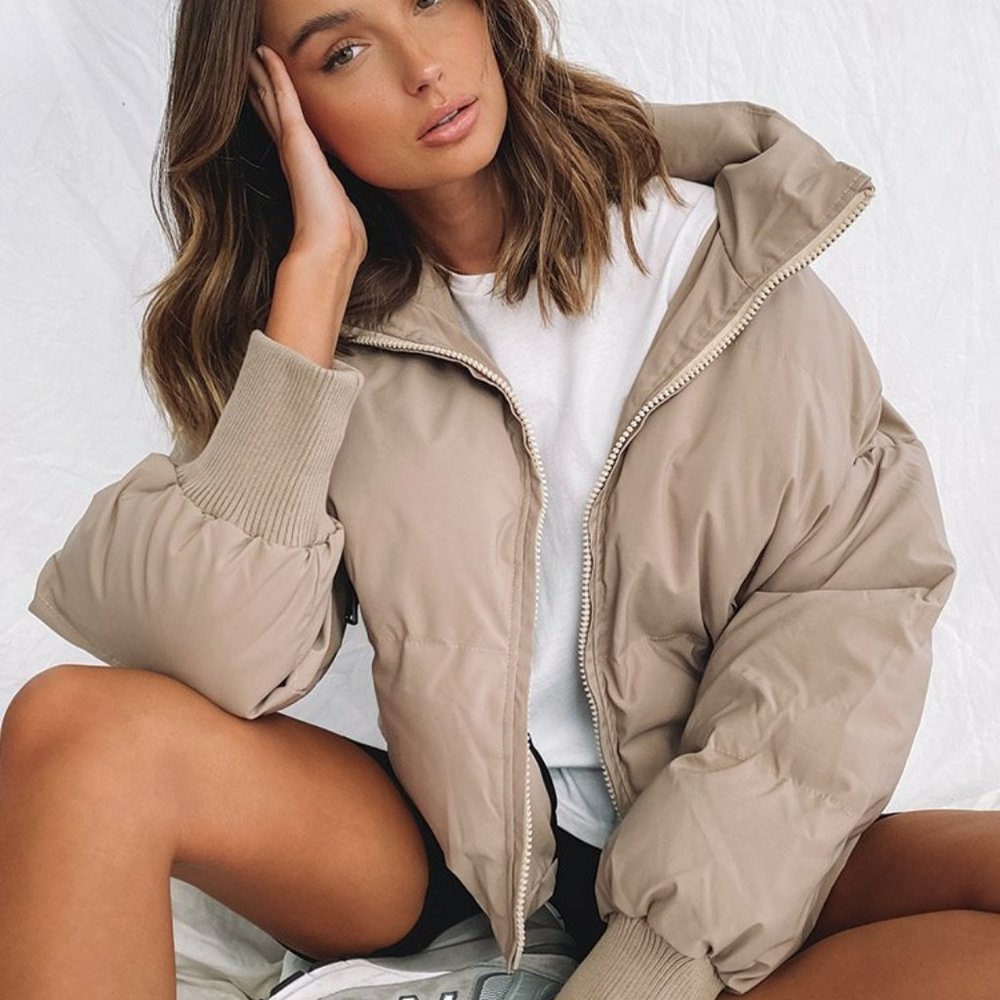 Remi Puffer Jacket Nude